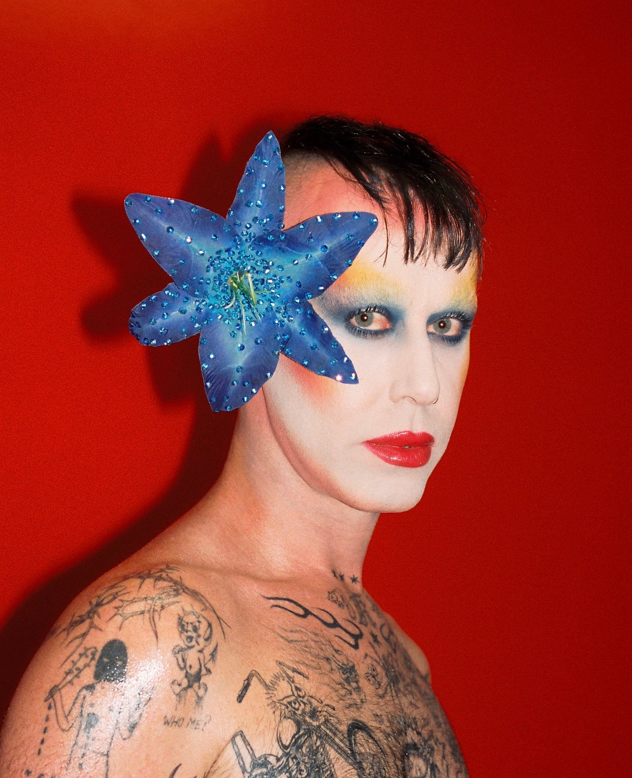 FLOR GAL TROPICAL - AZUL