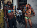 PRE-ORDER: TOP FAUX 2000s D&G BITCH - AZUL