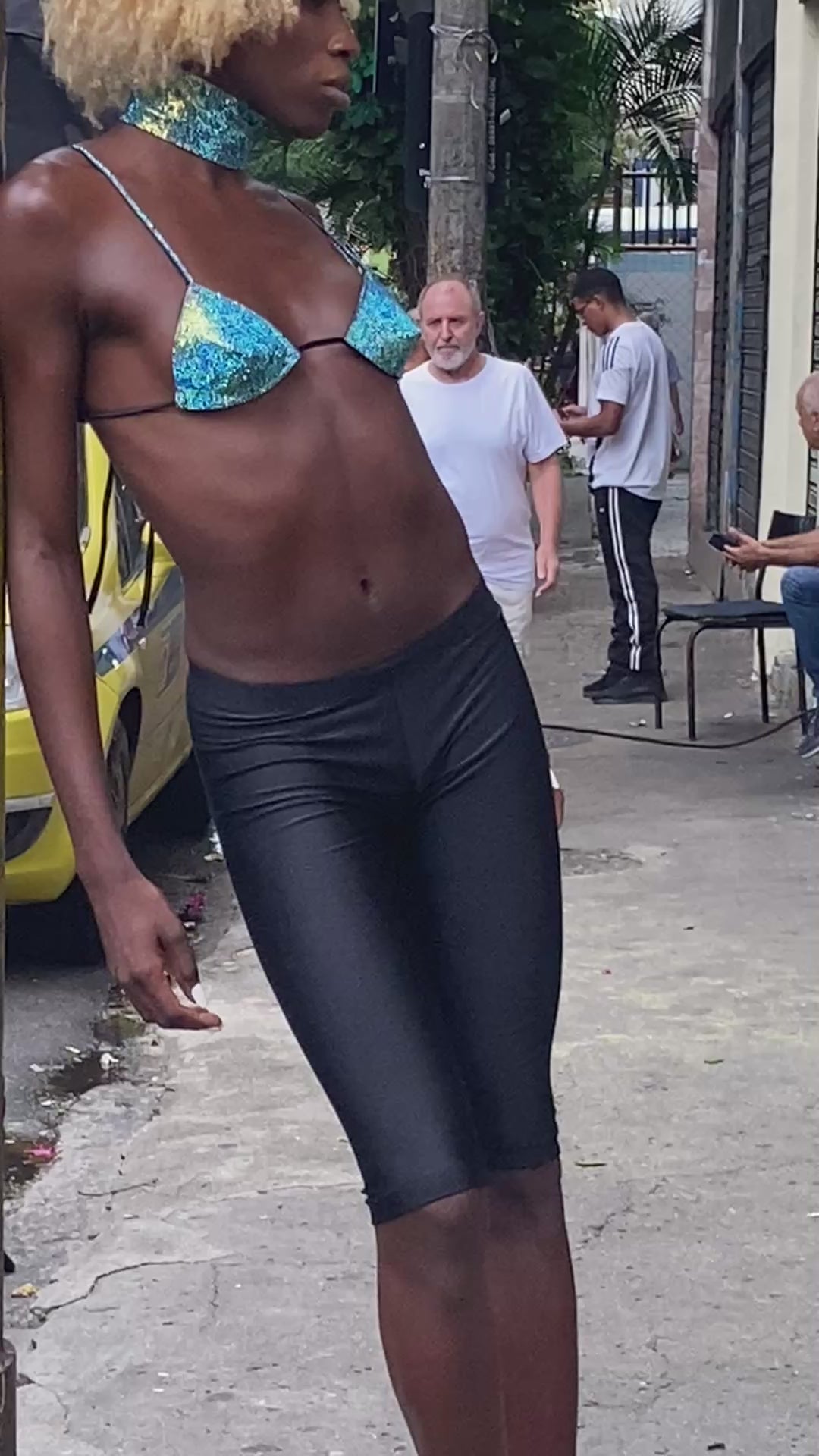 PRE-ORDER: TOP FAUX 2000s D&G BITCH - AZUL